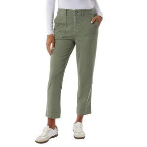 32 Degrees Women's Twill Ankle Pants Green, Size Small (New)